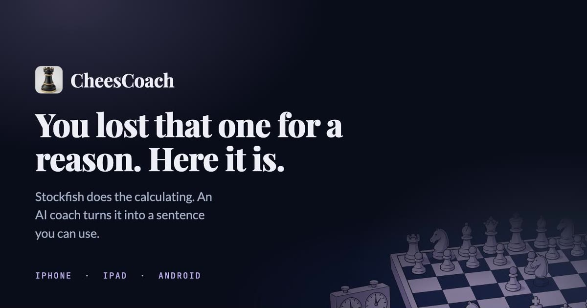 Chess Coach: find out why you lost at chess